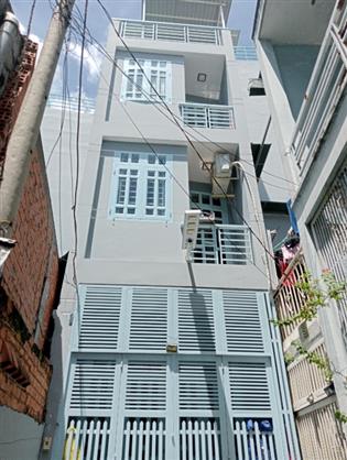 Nhà riêng 4 tầng Sổ hồng 47m2 Nở hậu Khủng ngay cầu Tân Thuận Q7